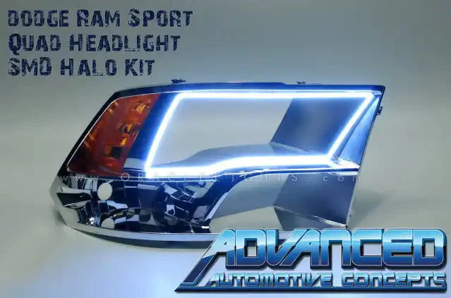 ORACLE Lighting 2009-2018 RAM Sport (Quad) LED Headlight Halo Kit by ORACLE Lighting