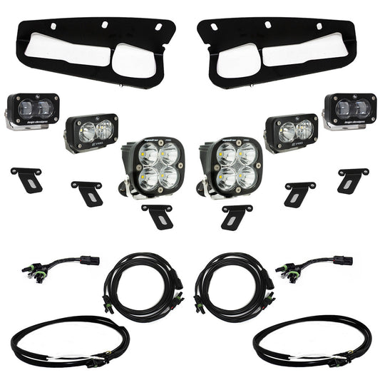 Ford, Bronco (21-On) S2 SAE FPK "Pro" Steel Bumper w/up by Baja Designs