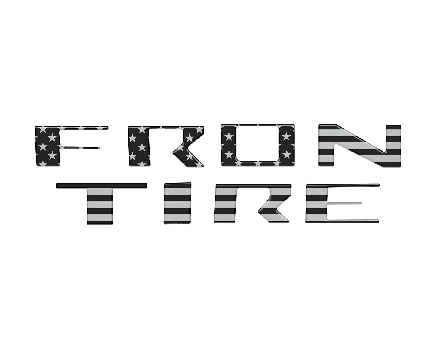Grille Letter Inserts Fits 2022-2026 Nissan Frontier by Tufskinz.com
