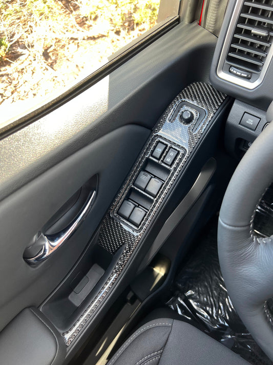 Door Switch Accent Trim Fits 2022-2026 Nissan Frontier by Tufskinz.com