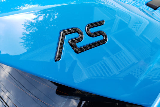 "RS" Spoiler Letter Inserts Fits 2016-2018 Ford Focus RS by Tufskinz.com