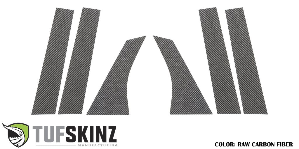 B & C Door Pillars Accent Overlays Fits 2012-2018 Ford Focus by Tufskinz.com