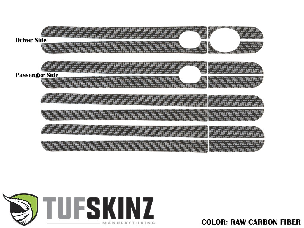 Door Handle Accent Trim Fits 2012-2018 Ford Focus, RS, ST by Tufskinz.com