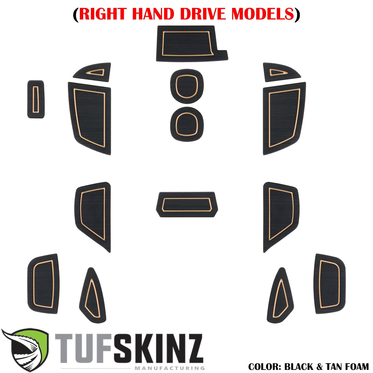 Interior Foam Inserts Fits 2016-2018 Ford Focus by Tufskinz.com