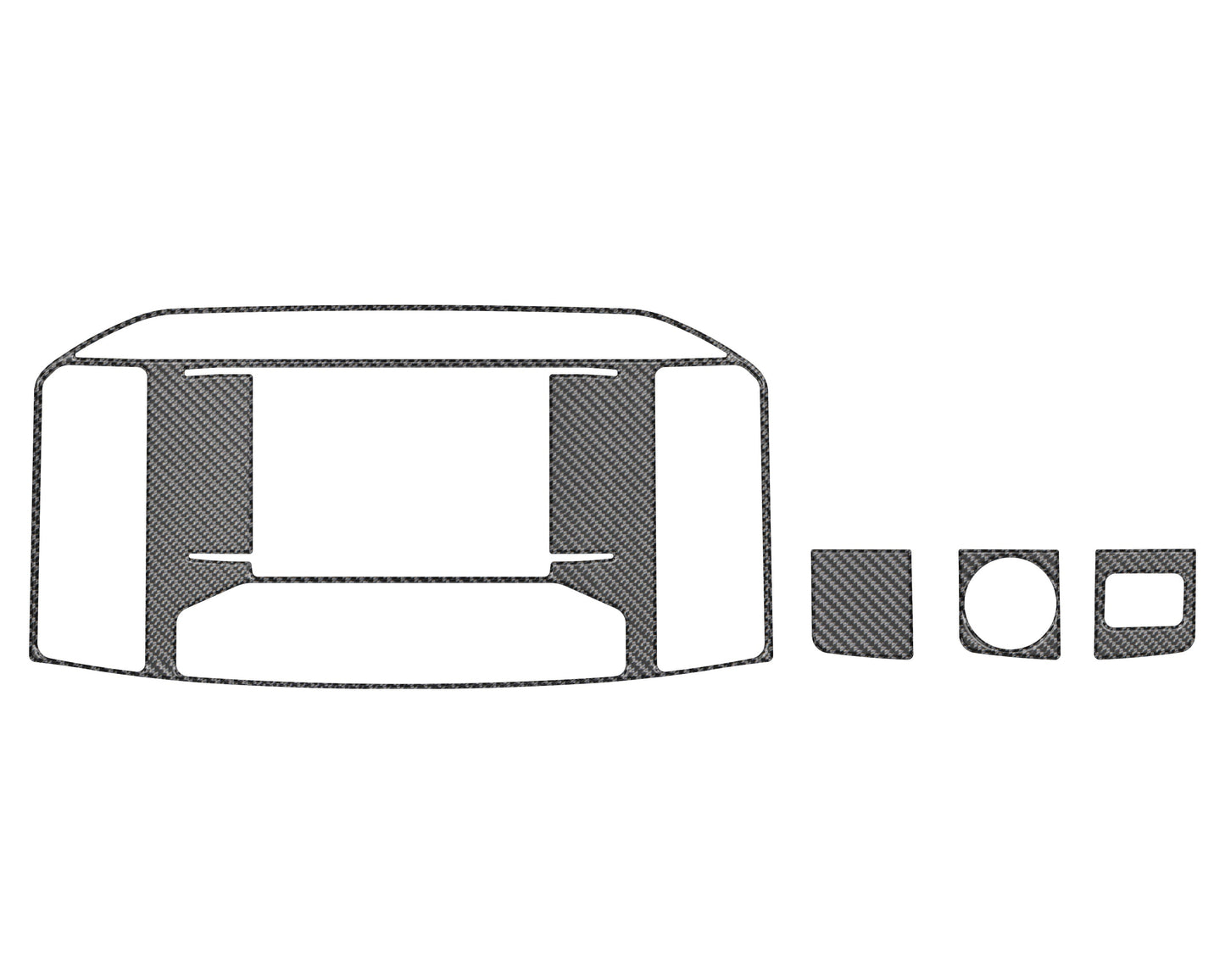 Navigation Screen Accent Trim Fits 2021-2026 Ford F-150 by Tufskinz.com