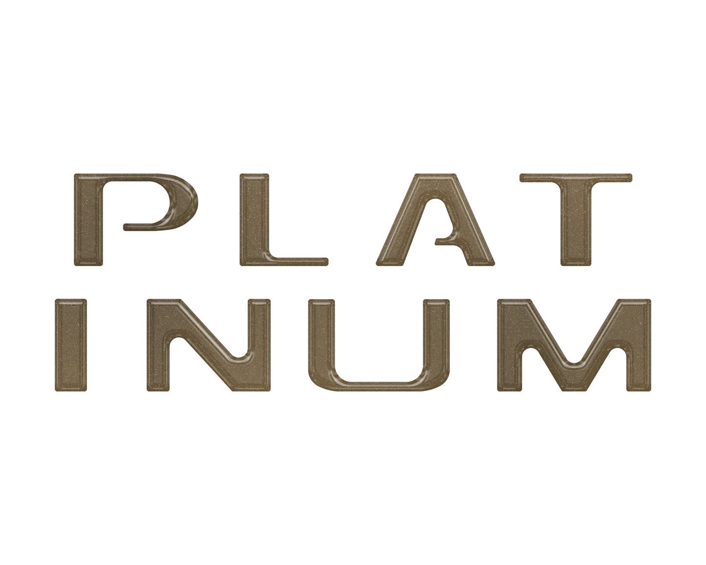 Platinum Tailgate Letter Inserts Fits 2021-2023 Ford F-150 by Tufskinz.com