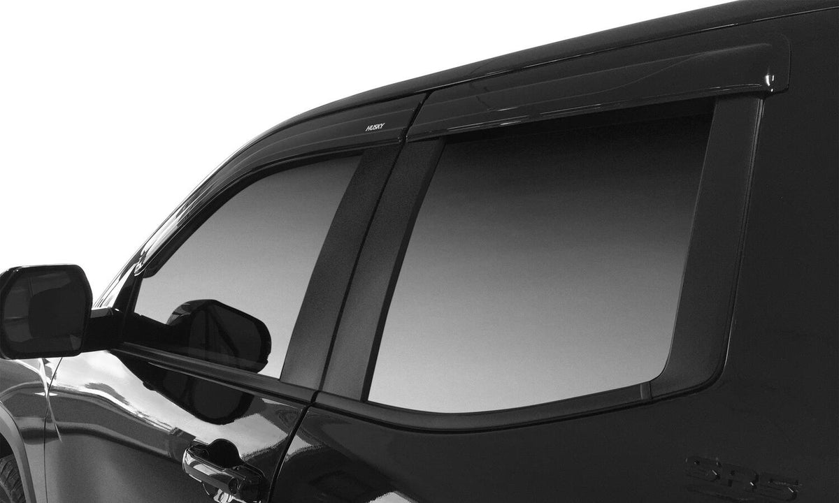 Husky Liners Low Profile Ventvisor Deflector; Smoke; In-Channel Mount; 4 pc. – Fits 2009–2010 Dodge Ram / 2011–2025 Ram