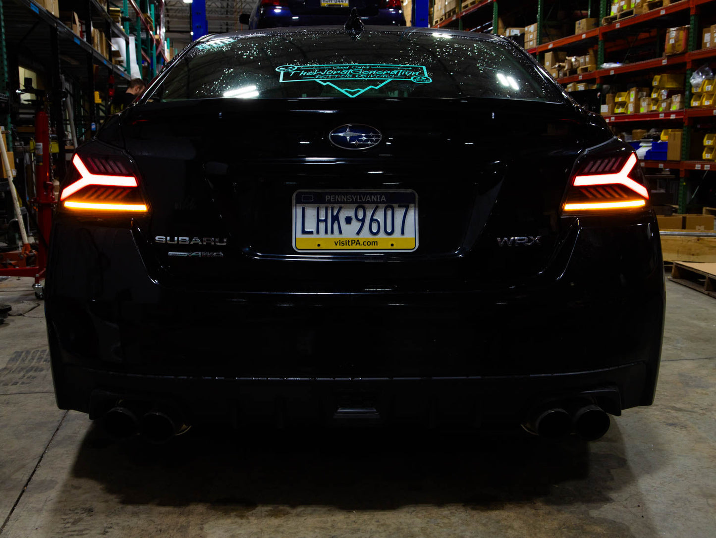 OLM Y-Spec LED Taillights (Clear Lens White Optic) - 2015-2021 WRX / STI by MYX Automotive