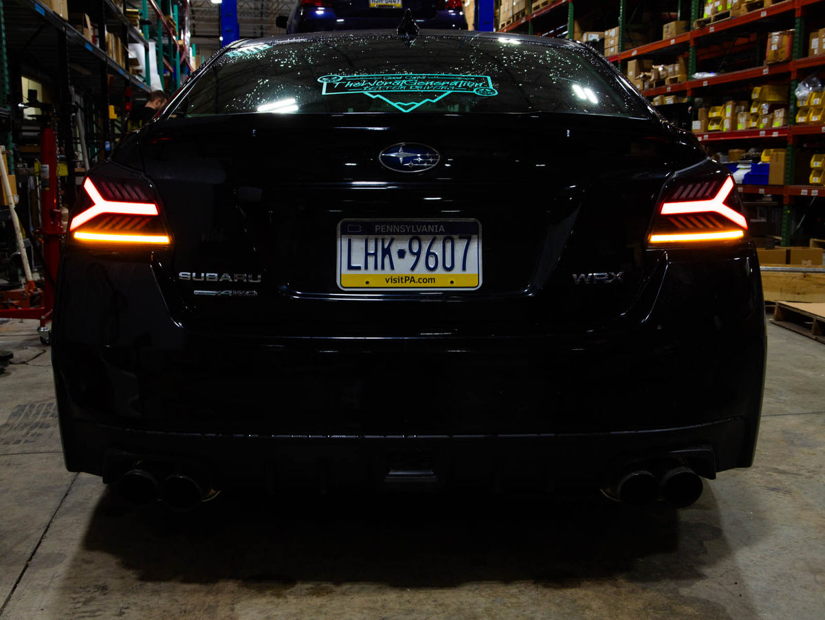 OLM Y-Spec LED Taillights (Clear Lens White Optic) - 2015-2021 WRX / STI by OLM