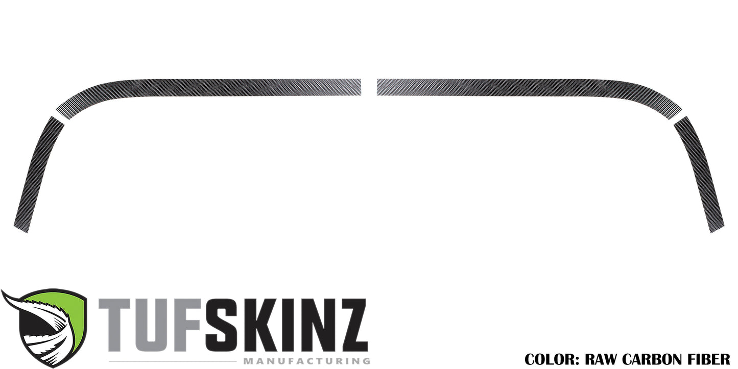Front Hood Guard Accents Fits 2007-2018 Jeep Wrangler JK by Tufskinz.com