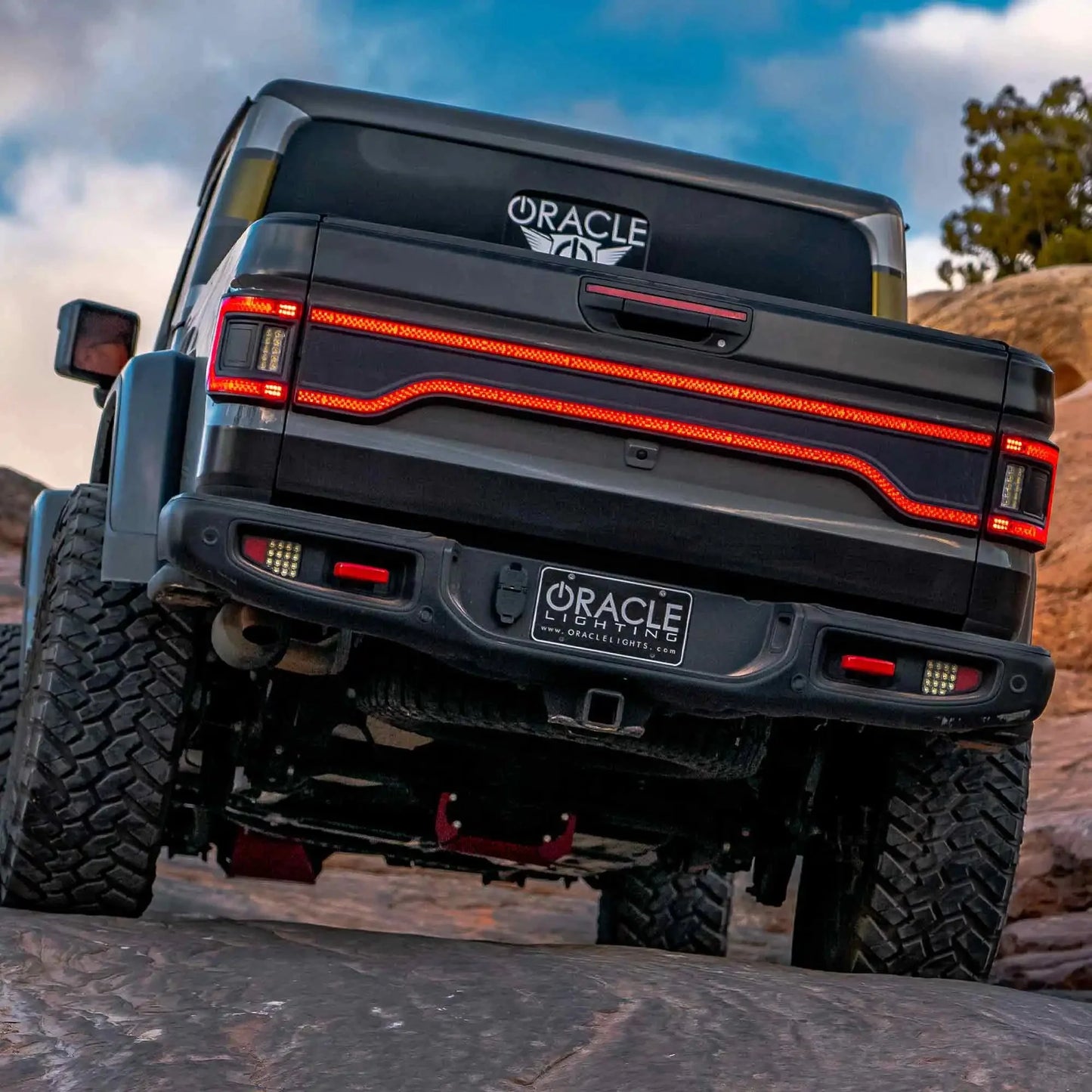 V2 | Flush Mount LED Tail Lights for Jeep Gladiator JT | Low-Profile | Plug-and-Play by ORACLE Lighting