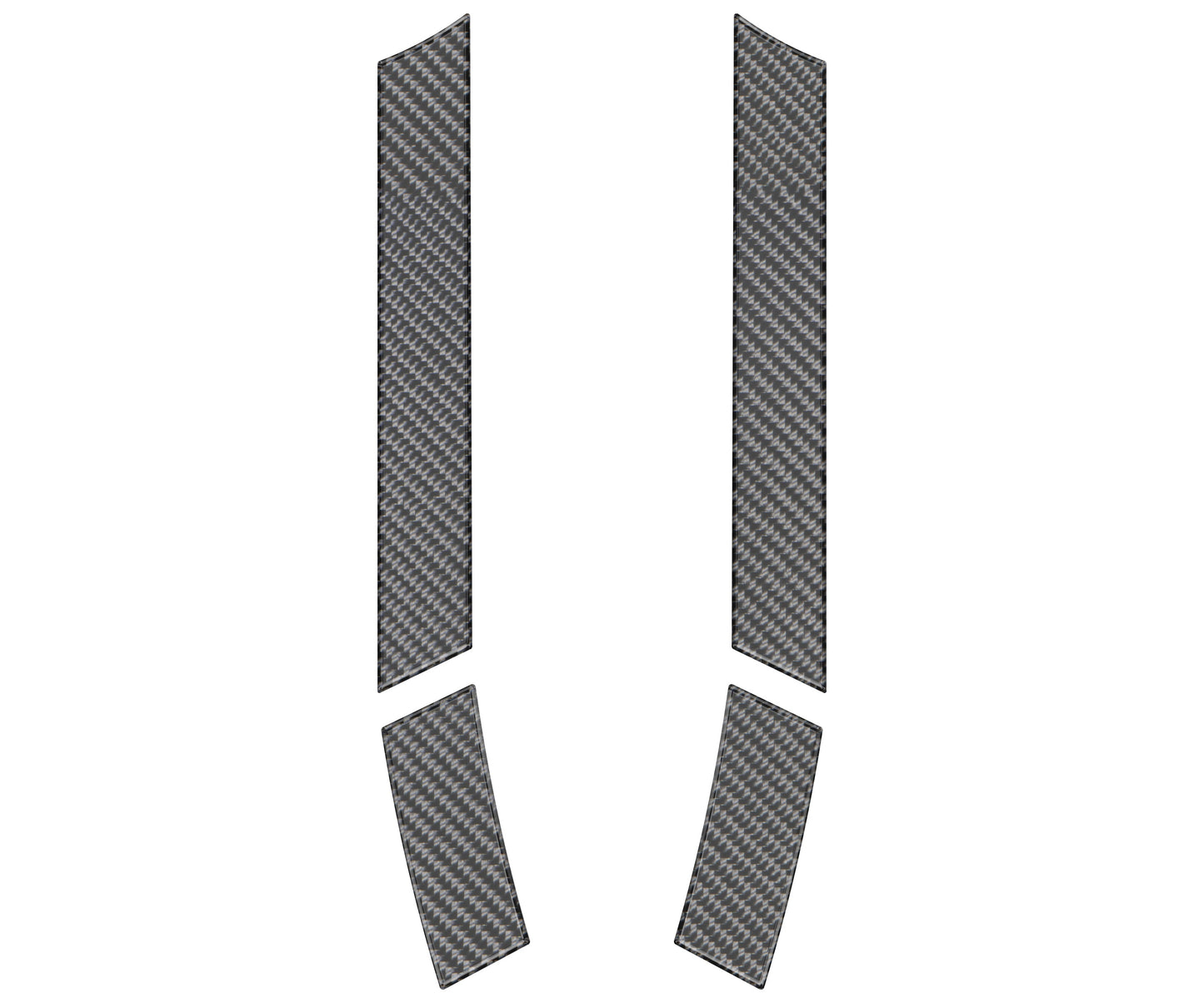 Upper C Pillar Upper Overlays Fits 2024-2026 Toyota Land Cruiser & Lexus GX550 by Tufskinz.com