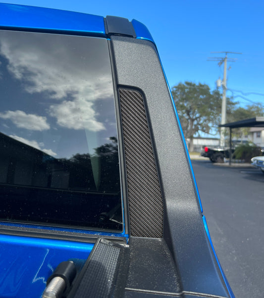 Rear Outer Cab Accent Overlays Fits 2022-2026 Ford Maverick by Tufskinz.com