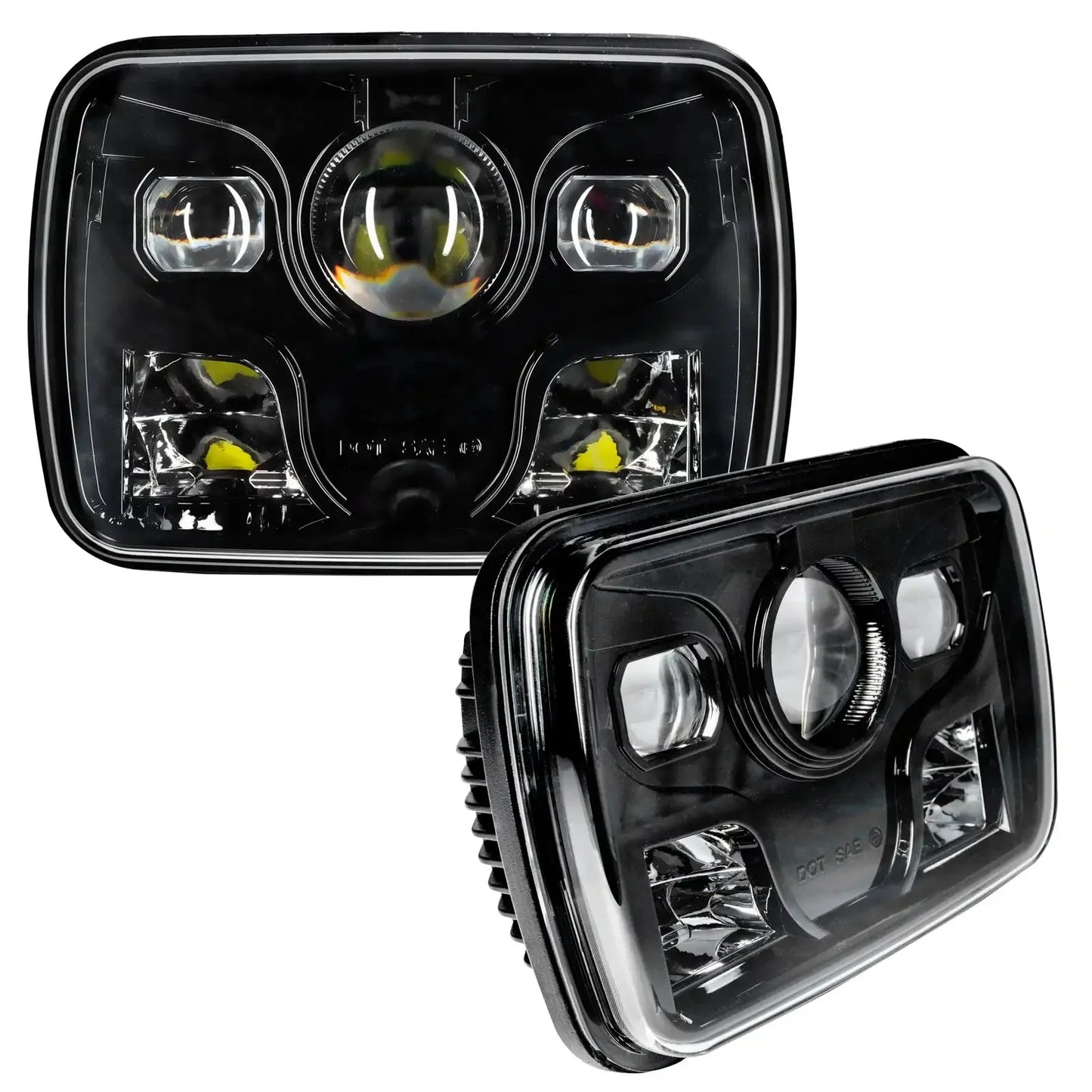 ORACLE 7"x6" 42W Replacement LED Headlight - Black (Pair) by ORACLE Lighting