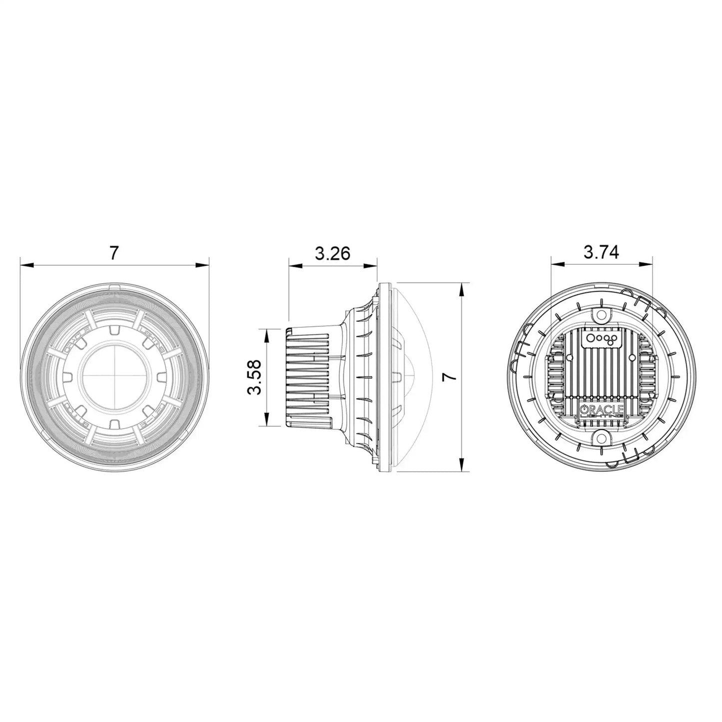 ORACLE Lighting Oculus™ 7" Bi-LED Projector Headlights for Jeep Wrangler JK by ORACLE Lighting