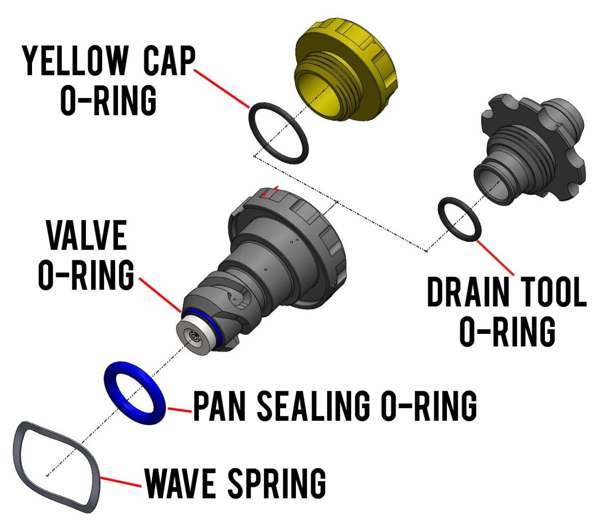 EASY OIL DRAIN REPLACEMENT PARTS FOR FORD by Ronin Factory