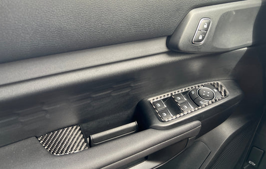 Door Switch Accent Trim Fits 2024-2026 Ford Ranger by Tufskinz.com