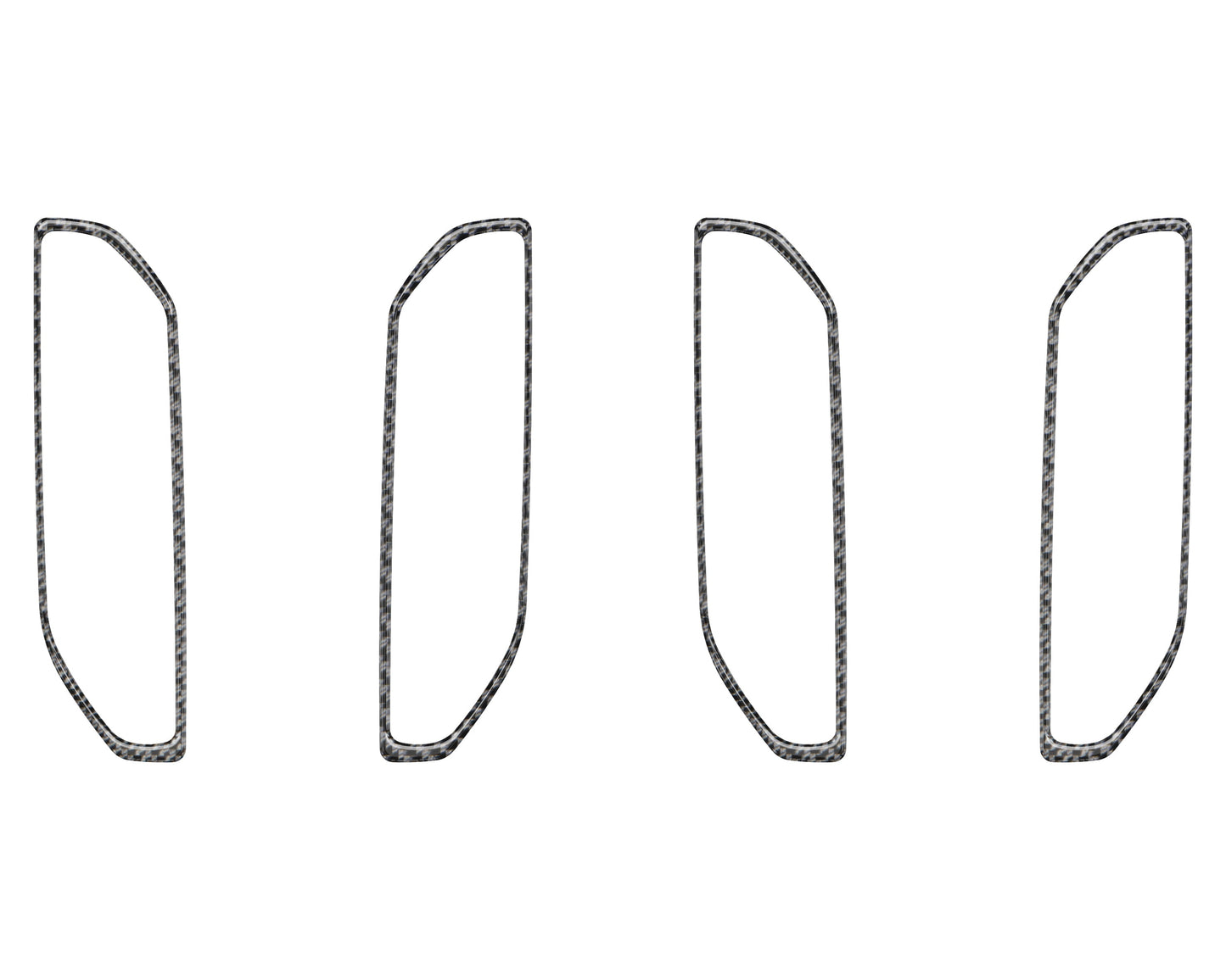 Inner Door Handle Surround Accent Trim Fits 2024-2026 Ford Ranger by Tufskinz.com