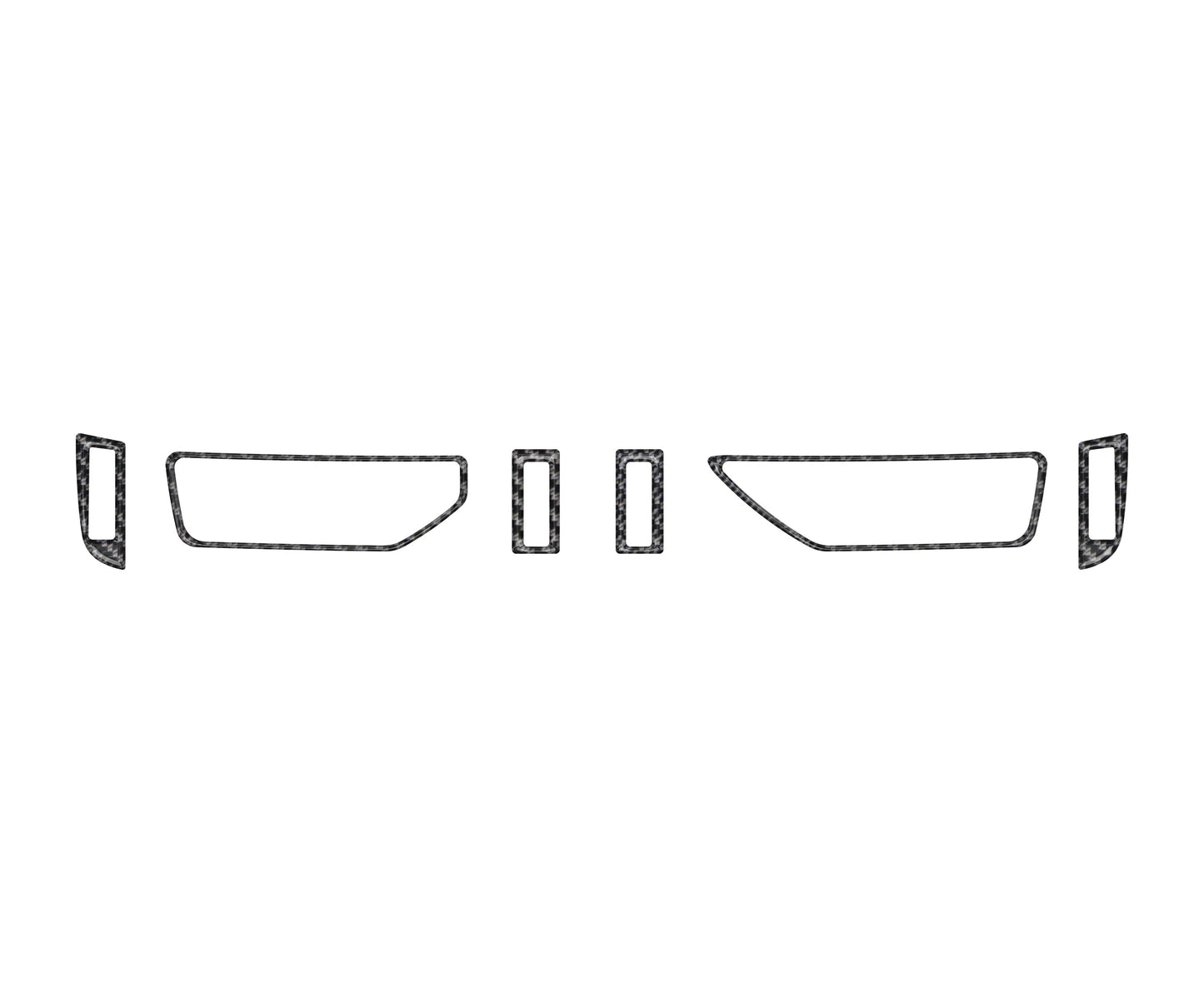 A.C. Vent/Control Accent Trim Fits 2019-2025 Toyota Rav4 by Tufskinz.com