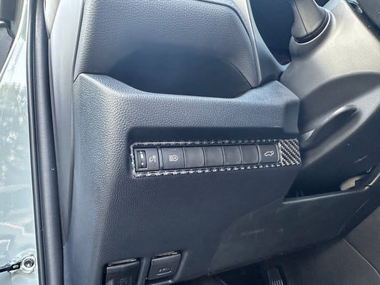Driver Side Switch Panel Accent Trim Fits 2019-2025 Toyota Rav4 by Tufskinz.com