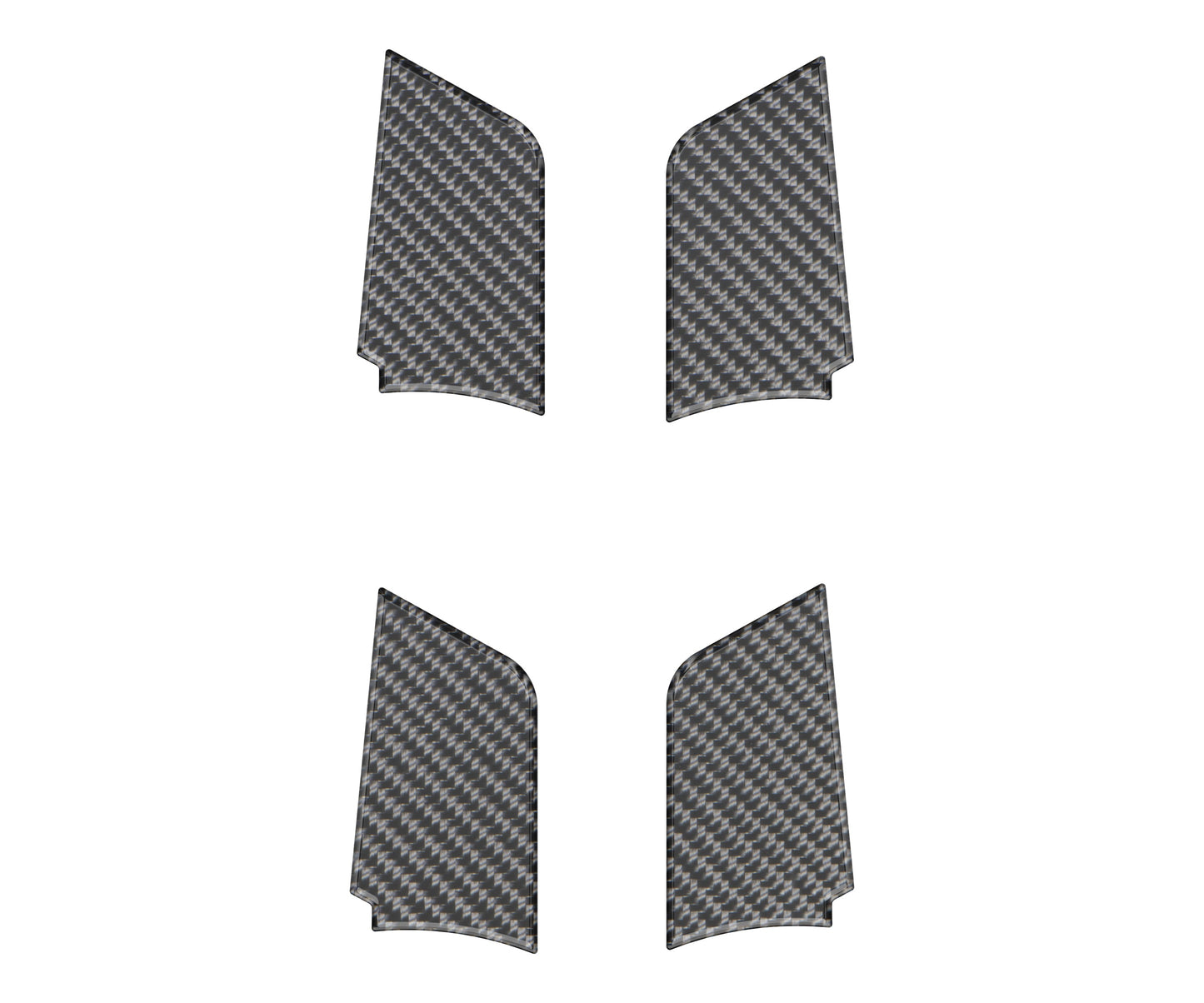 Interior Door Handle Inserts Fits 2019-2025 Toyota Rav4 by Tufskinz.com