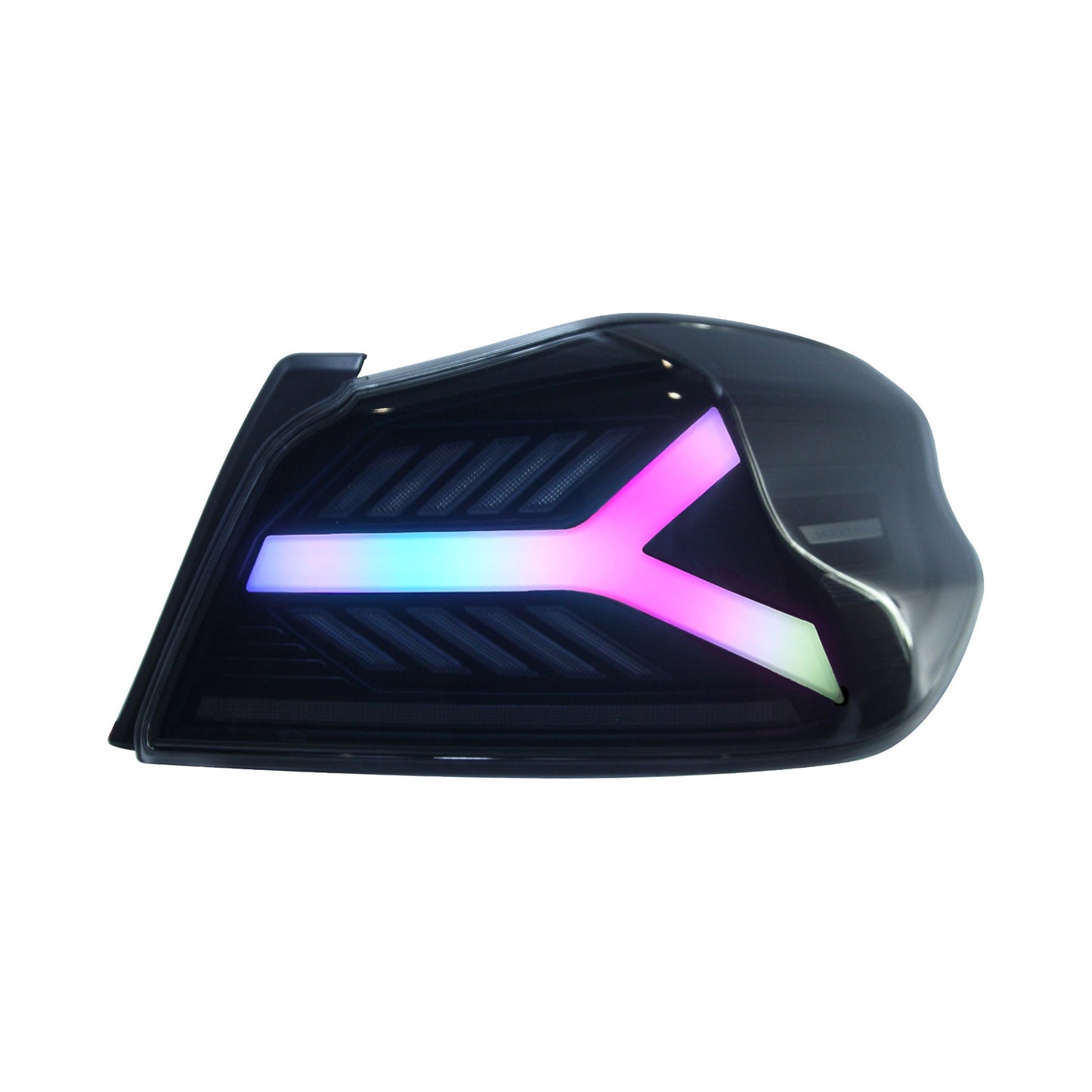 OLM Y-Spec LED Taillights (Smoke Lens White Optic w/RGB) - 2015-2021 WRX / STI by MYX Automotive