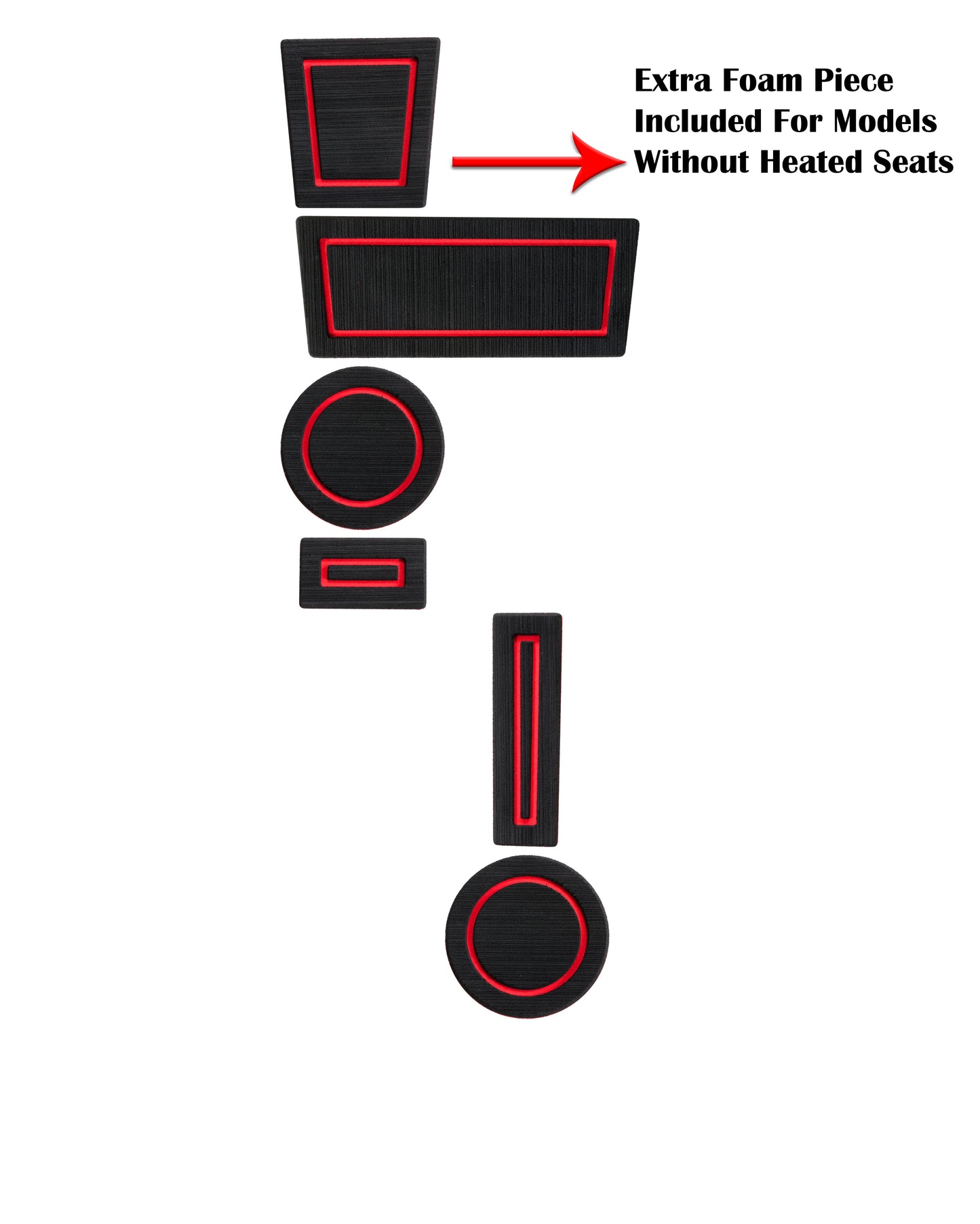 FOAM Cup Holder Inserts Fits 2010-2024 Toyota 4Runner by Tufskinz.com