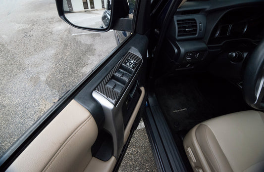 Side Door Control Accent Trim Fits 2014-2024 Toyota 4Runner by Tufskinz.com