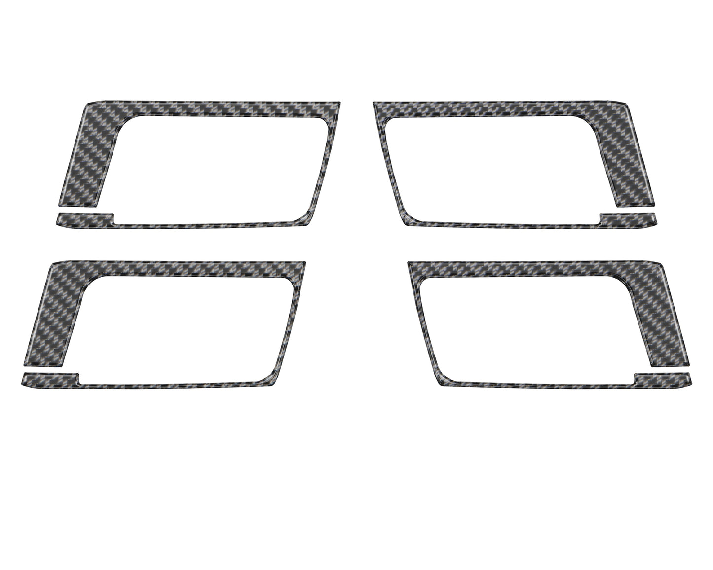 Door Handle Accent Trim Fits 2014-2024 Toyota 4Runner by Tufskinz.com