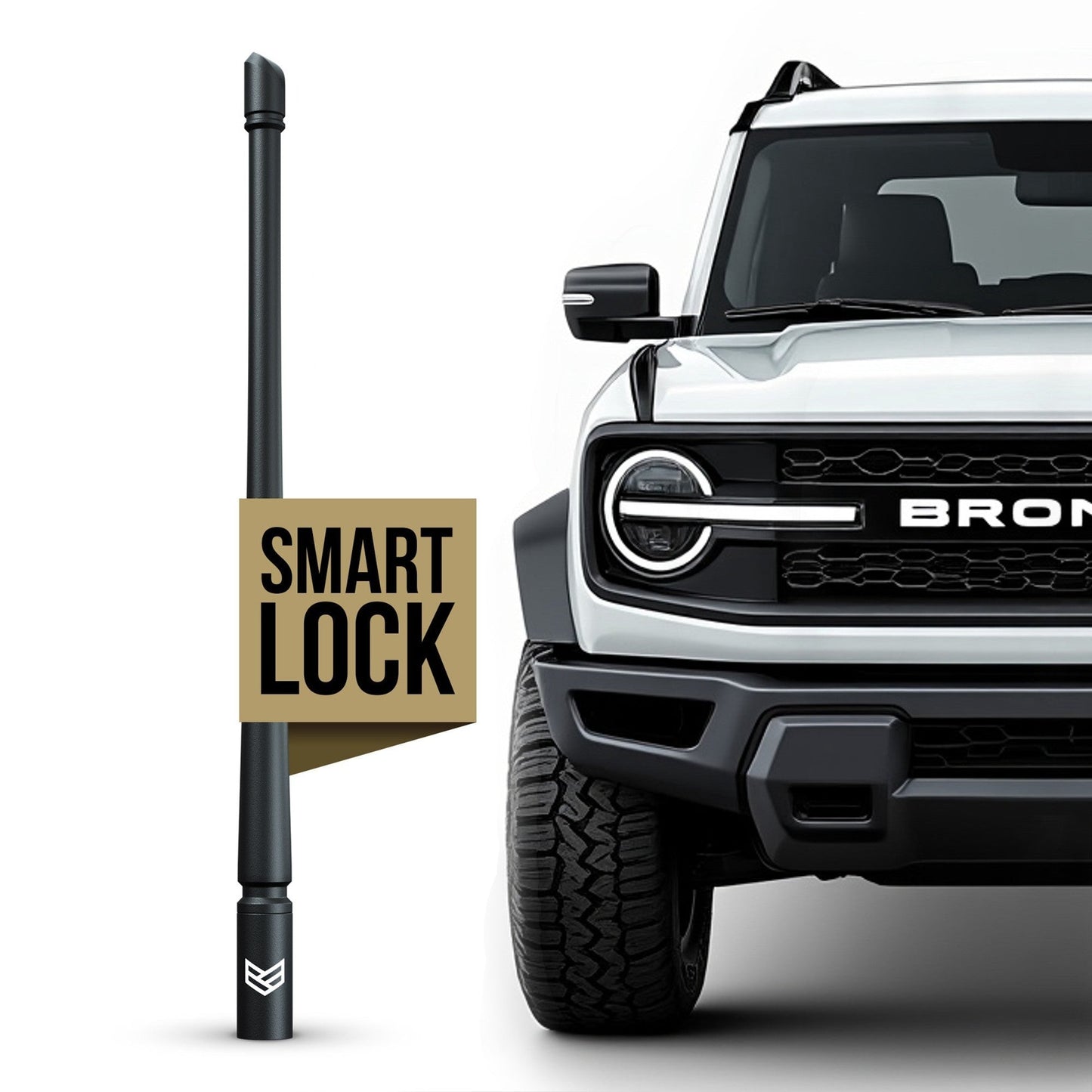 SMARTLOCK™ SHORT FLEXIBLE ANTENNA 12 INCH FOR FORD (NEW!) by Ronin Factory