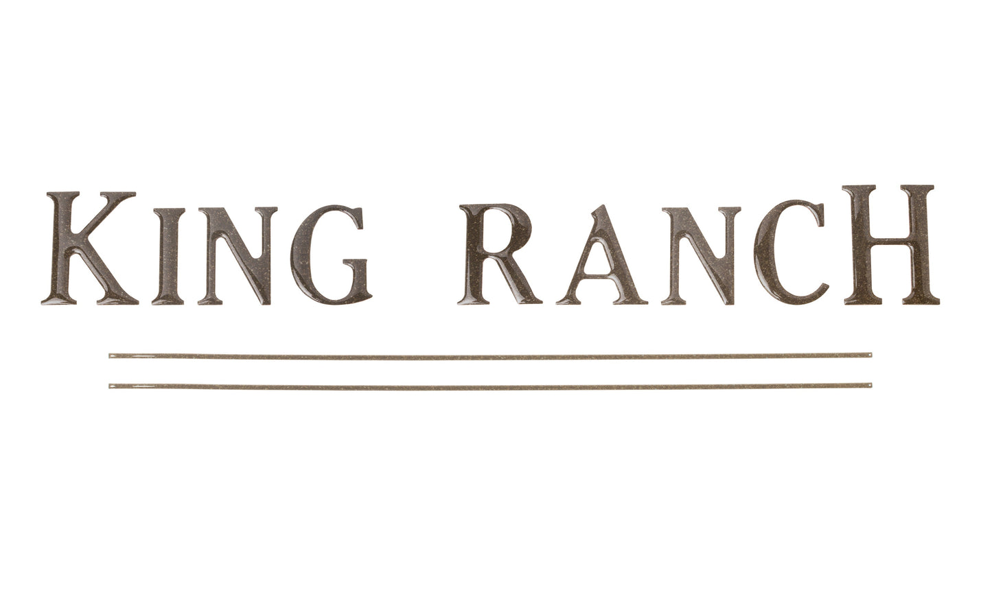 Tailgate Letter Inserts Fits 2017-2019 Ford Super Duty King Ranch by Tufskinz.com