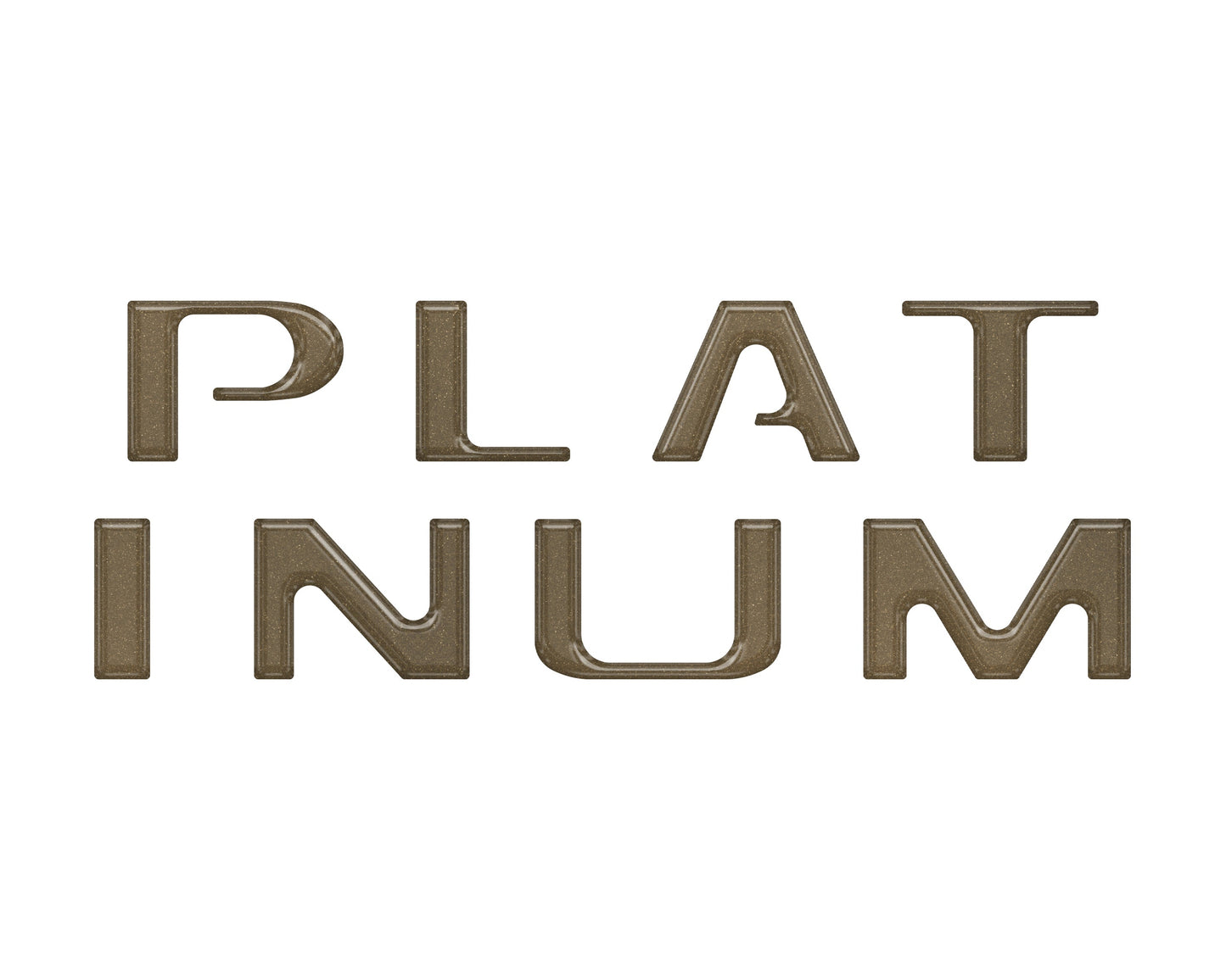 Platinum Tailgate Letter Overlays Fits 2020-2022 Ford Super Duty by Tufskinz.com