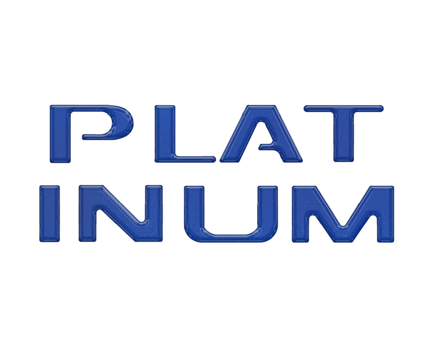 Platinum Tailgate Letter Inserts Fits 2023-2024 Ford Super Duty Platinum & 2025-2026 Platinum Plus by Tufskinz.com
