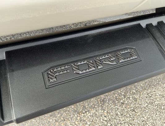 Running Board Letters Fits 2023-2026 Ford Super Duty & F-150 Crew Cab by Tufskinz.com
