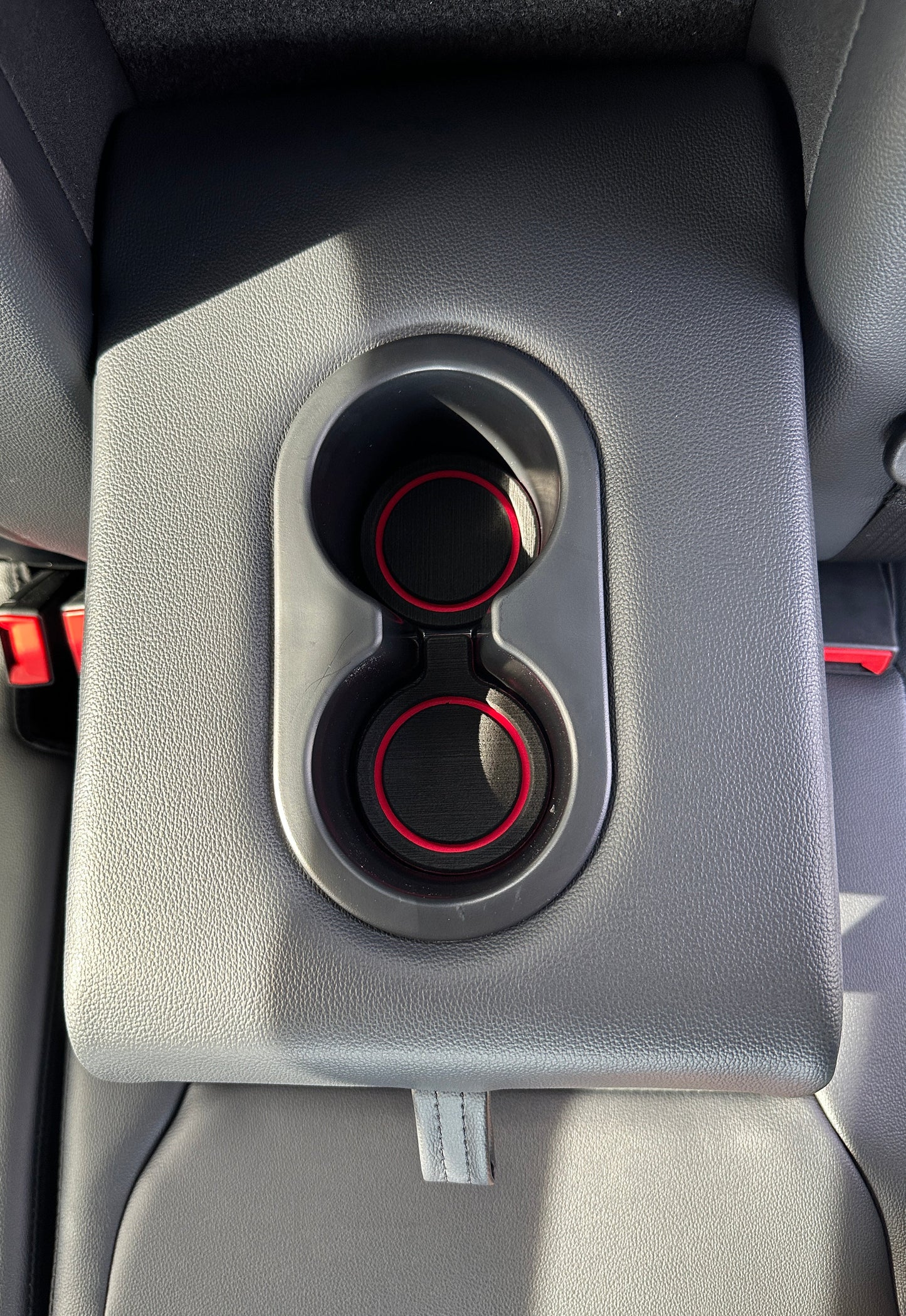 Rear Seat Fold Down Cupholder Foam Inserts Fits 2023-2026 Ford Super Duty by Tufskinz.com