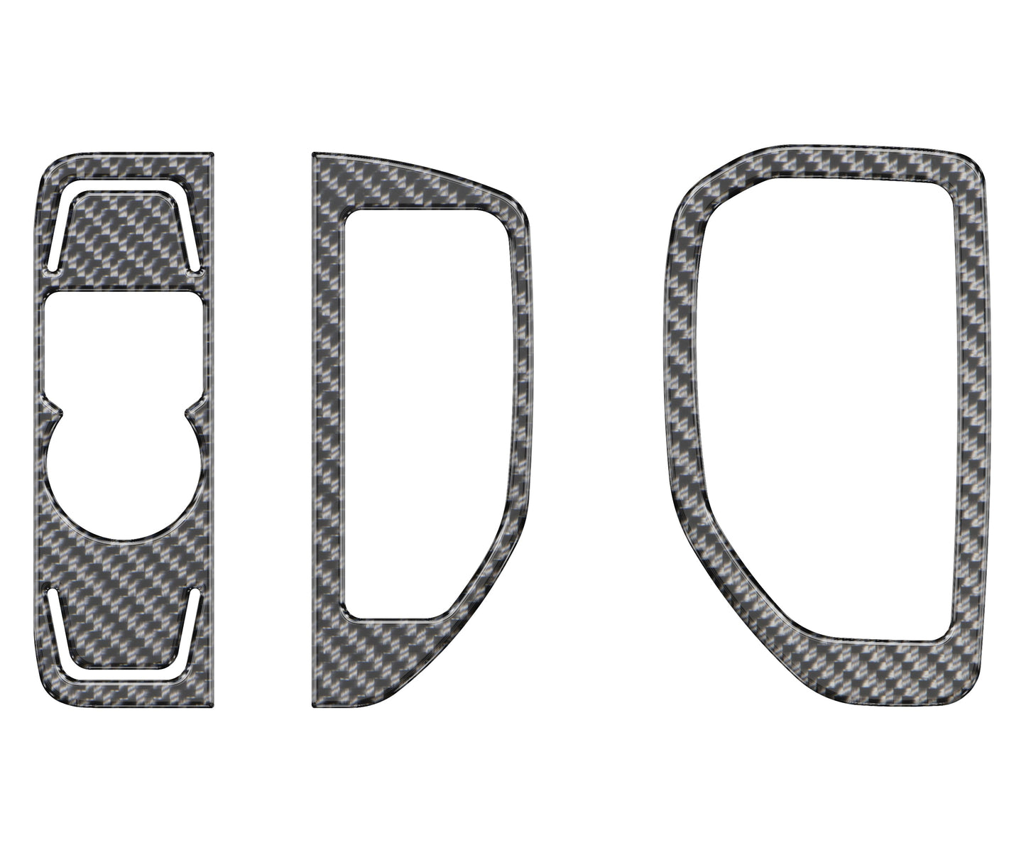 A/C Vent & Headlight Control Accent Overlays Fits 2019-2021 Chevrolet Silverado by Tufskinz.com