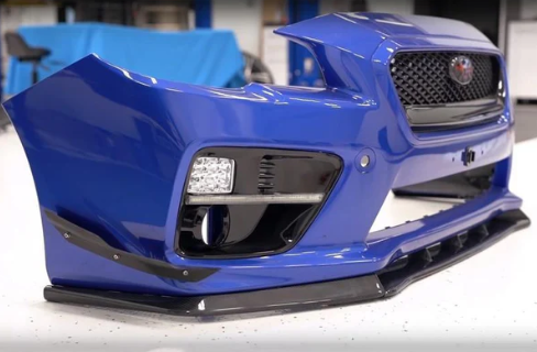 OLM 3 Piece Carbon Fiber Low Pro Lip - 2015-2017 WRX / STI