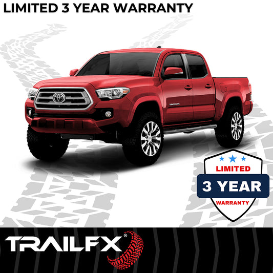 3 Inch Round Bent Powder Coated Black Steel Rocker Panel Mount by TrailFX