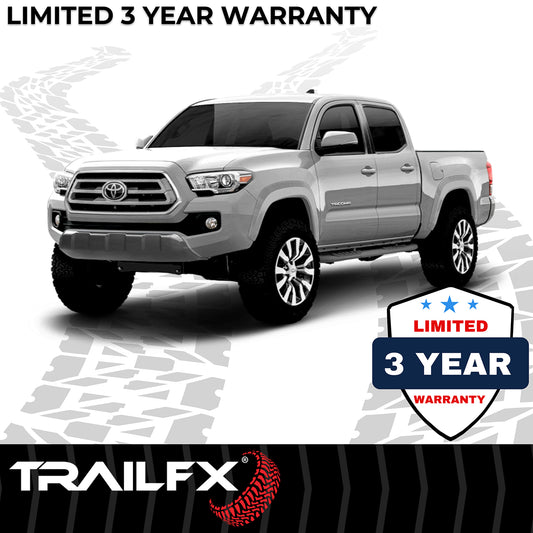4 Inch Oval Bent Powder Coated Titanium Black Mild Steel Rocker Panel Mount by TrailFX