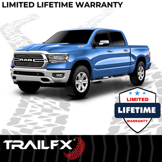With Step Pads 4 In Trapezoidal Straight Pol Stainless Steel With Plastic End Ca by TrailFX