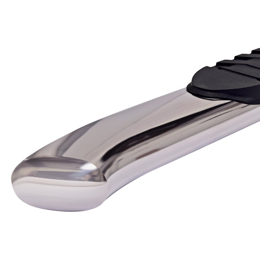 W/Step Pads W/Bed Step 5 In Oval Straight Pol Stainless Steel Rocker Panel Mount by TrailFX