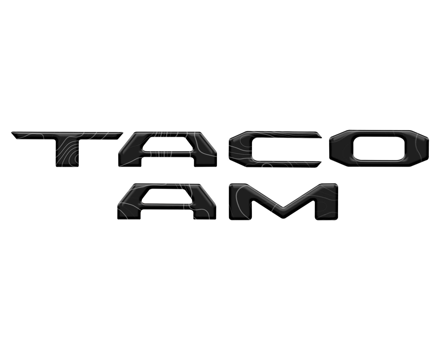 Tailgate Letter Inserts Fits 2016-2023 Toyota Tacoma by Tufskinz.com