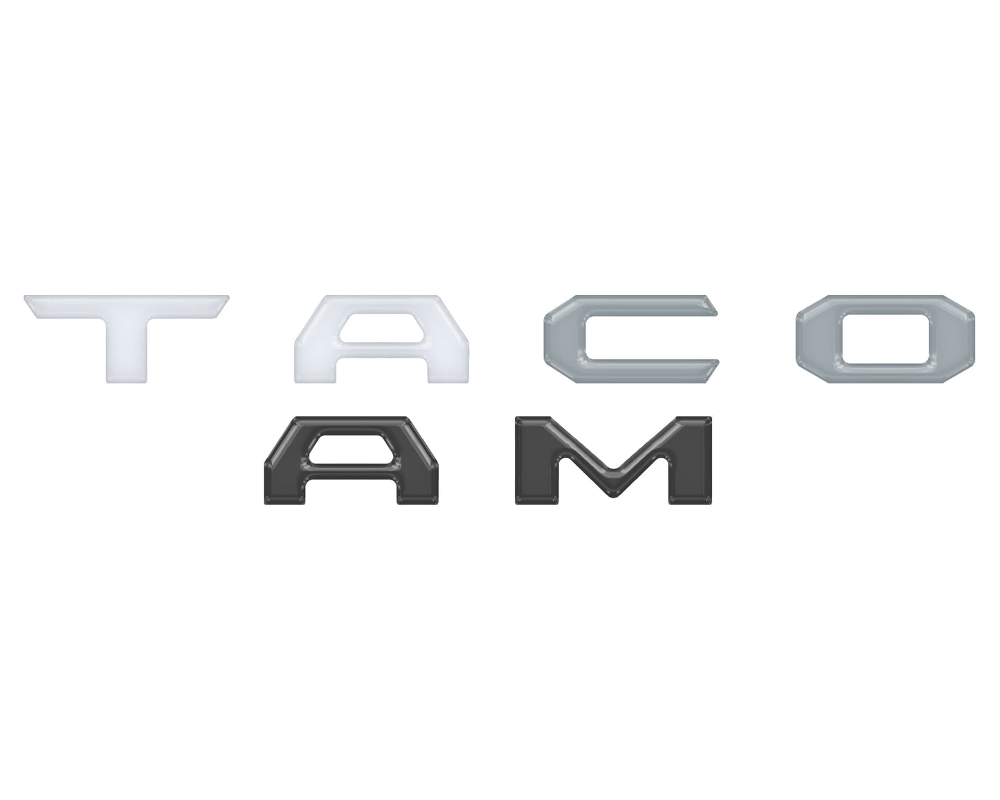 Glove Box Letter Inserts Fits 2016-2023 Toyota Tacoma by Tufskinz.com