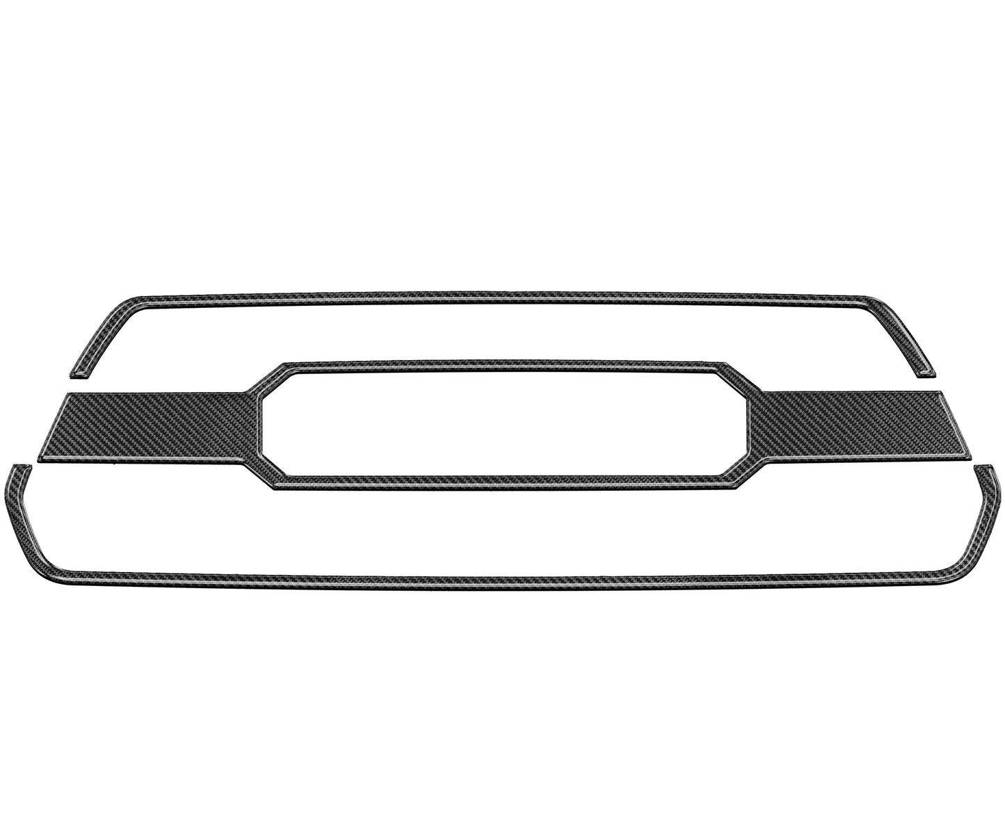 Grille Accent Overlays Fits 2016-2023 Toyota Tacoma by Tufskinz.com