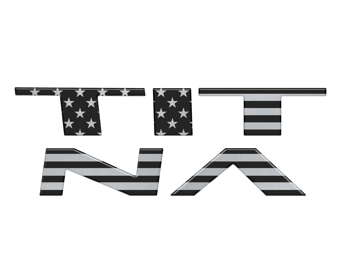 Grille Letter Inserts Fits 2022-2024 Nissan Titan by Tufskinz.com