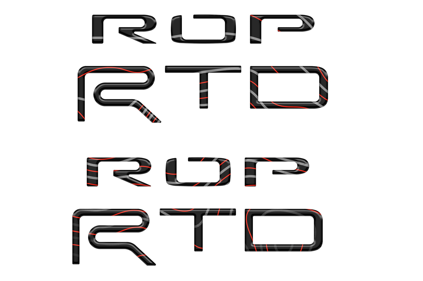 Bed Side Letter Inserts Fits 2015-2021 Toyota Tundra TRD Pro by Tufskinz.com