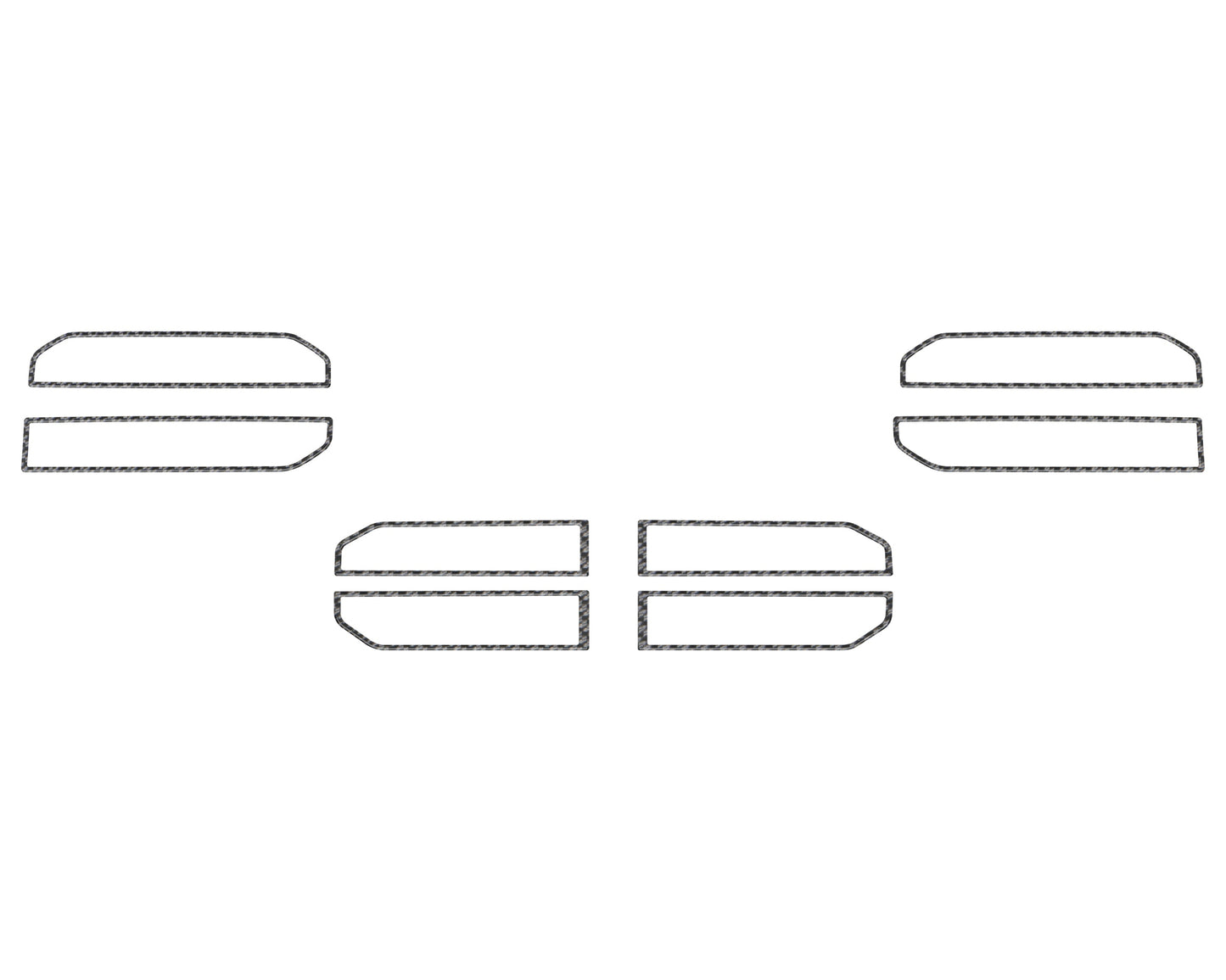 A/C Vent Accent Trim Fits 2022-2026 Toyota Tundra & 2023-2026 Toyota Sequoia by Tufskinz.com