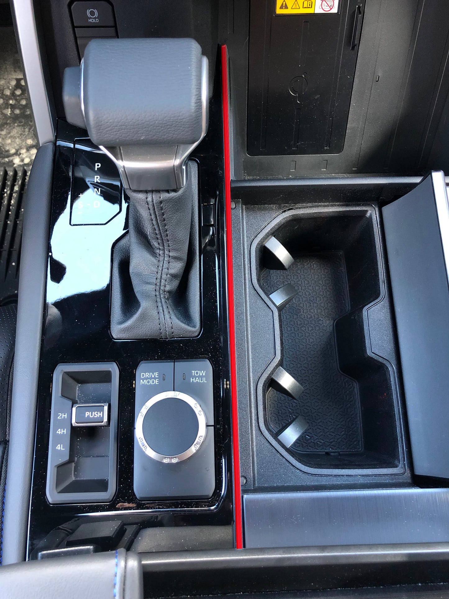 Center Console Thin Line Accent Trim Fits 2022-2026 Toyota Tundra & 2023-2026 Toyota Sequoia by Tufskinz.com