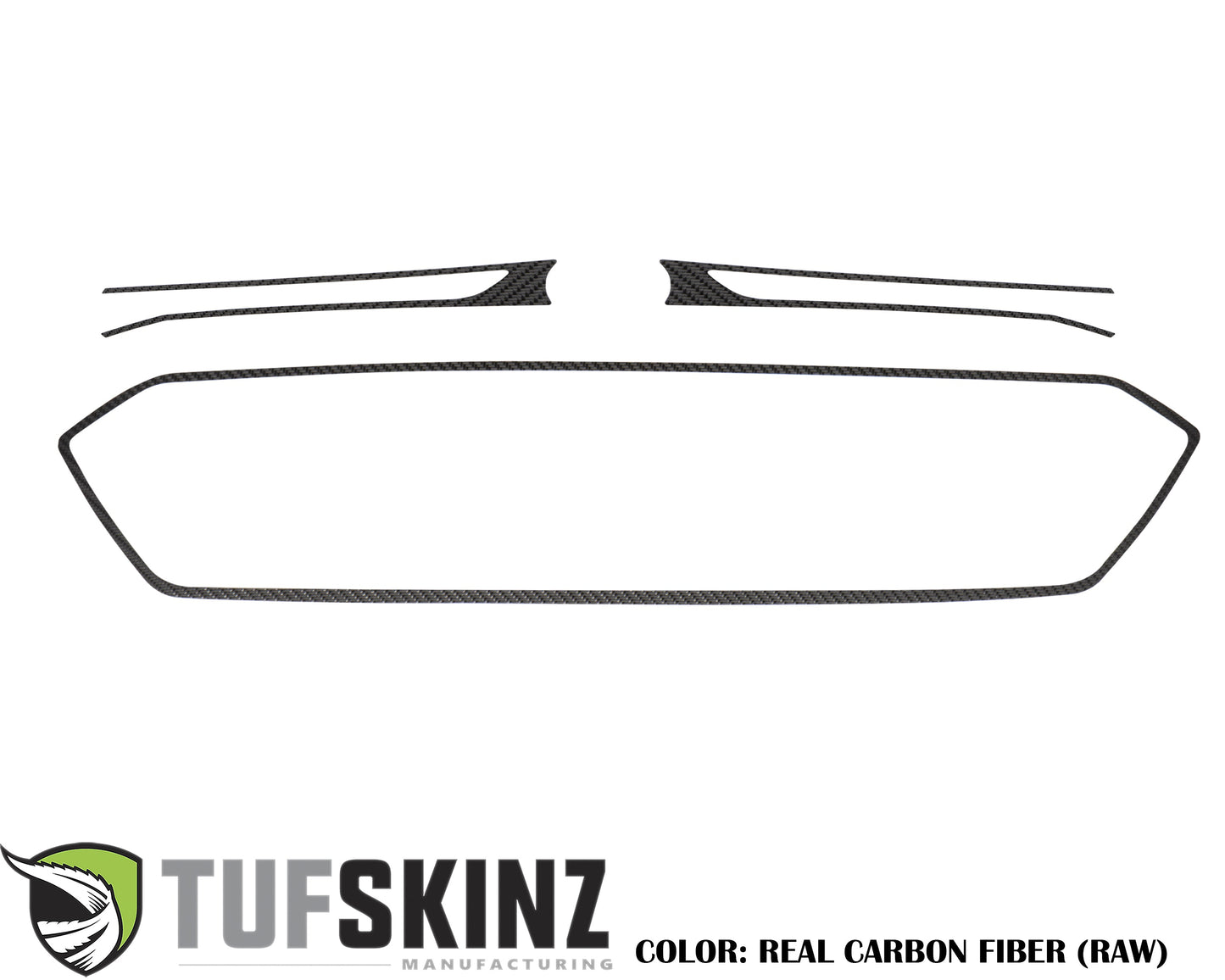 Front Grill Accent Trim Fits 2015-2021 Subaru WRX by Tufskinz.com