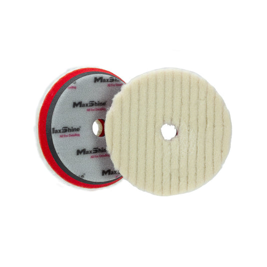 Wool Cutting Pads Rubber Backed - 3in, 5in, 6in by MaxshineUSA